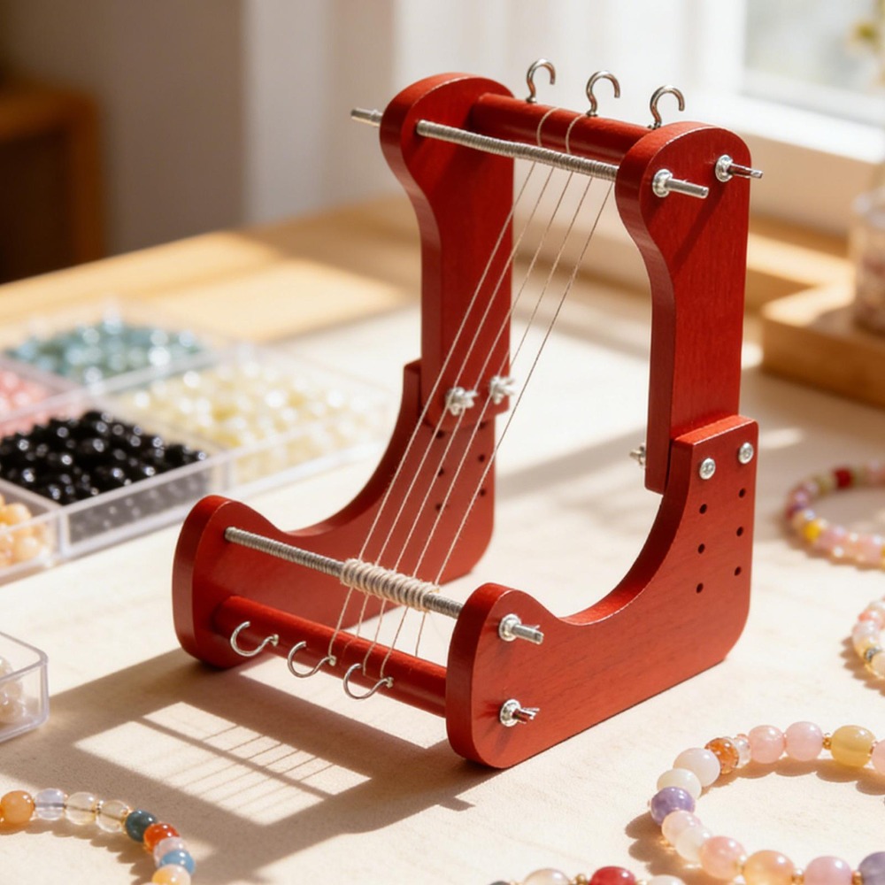 Jewelry Making - طقم نول خشبي لصنع الخرز قابل