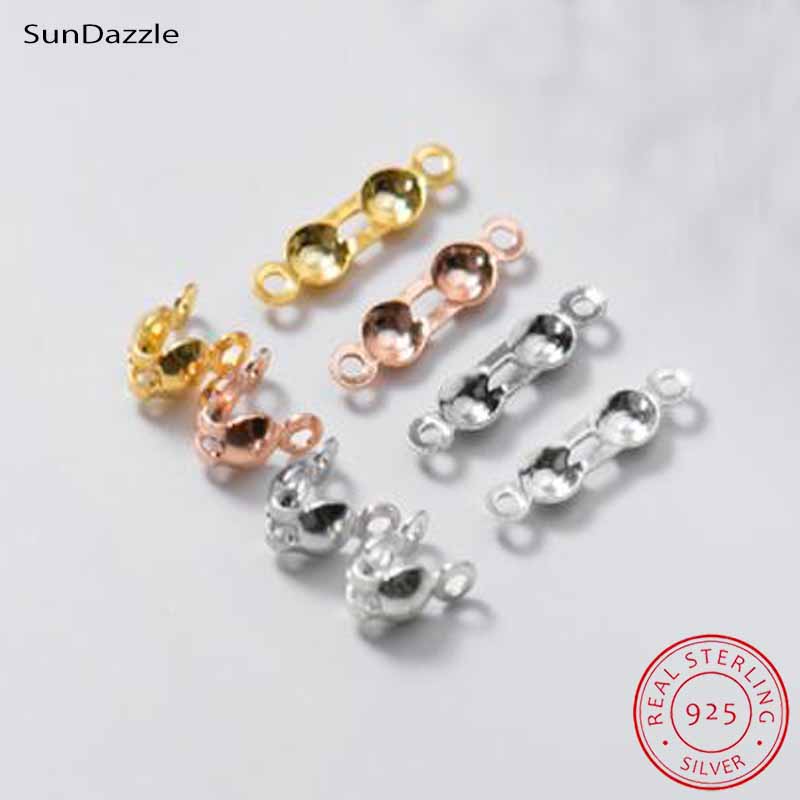 Jewelry Making Factory - 4 قطع مشابك خرز طرفية من