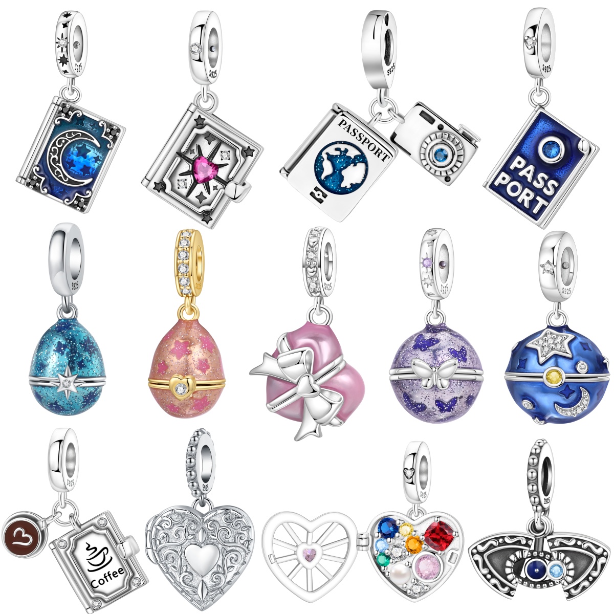 Jewelry Making Books - قلادة فضية عيار 925 على شكل