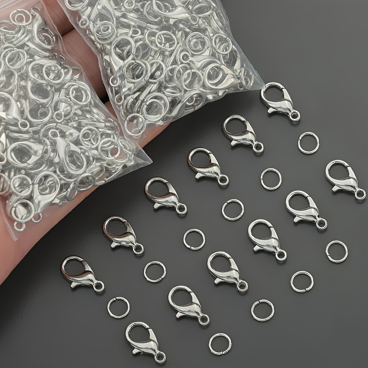 1/2/300 قطعة مشابك جراد البحر  - مراجعة Jewelry Making Equipment وسعره