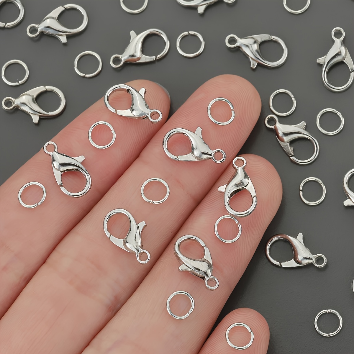 1/2/300 قطعة مشابك جراد البحر  - مراجعة Jewelry Making Equipment وسعره