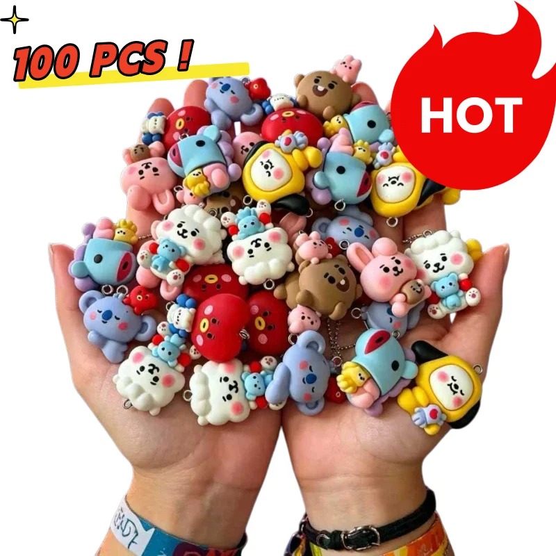 7 قطع من إكسسوارات BT21 الكرتو - مراجعة Jewelry Making Factory وسعره