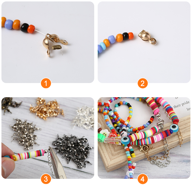 200 قطعة/مجموعة، أغطية خرز كرو - مراجعة Jewelry Making Using Beads وسعره