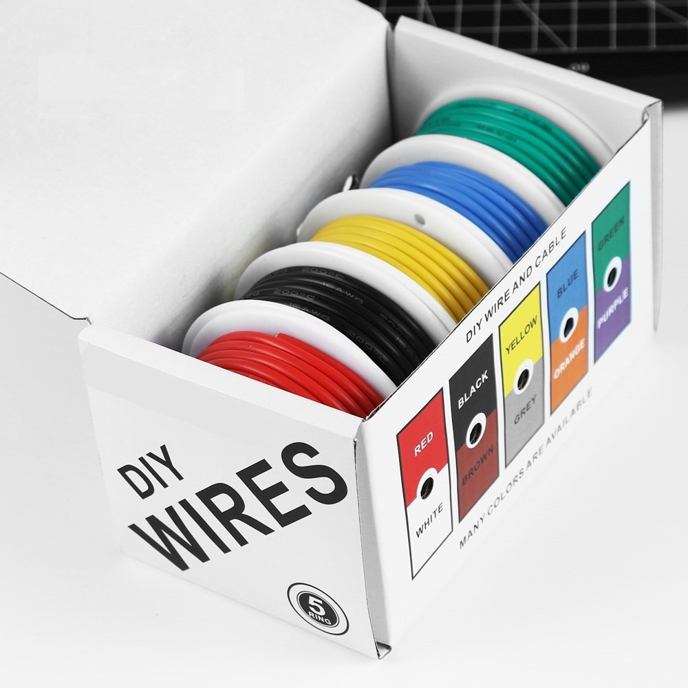 20-24AWG سلك كهربائي أسلاك سيل - مراجعة Wire 22 Gauge Copper وسعره